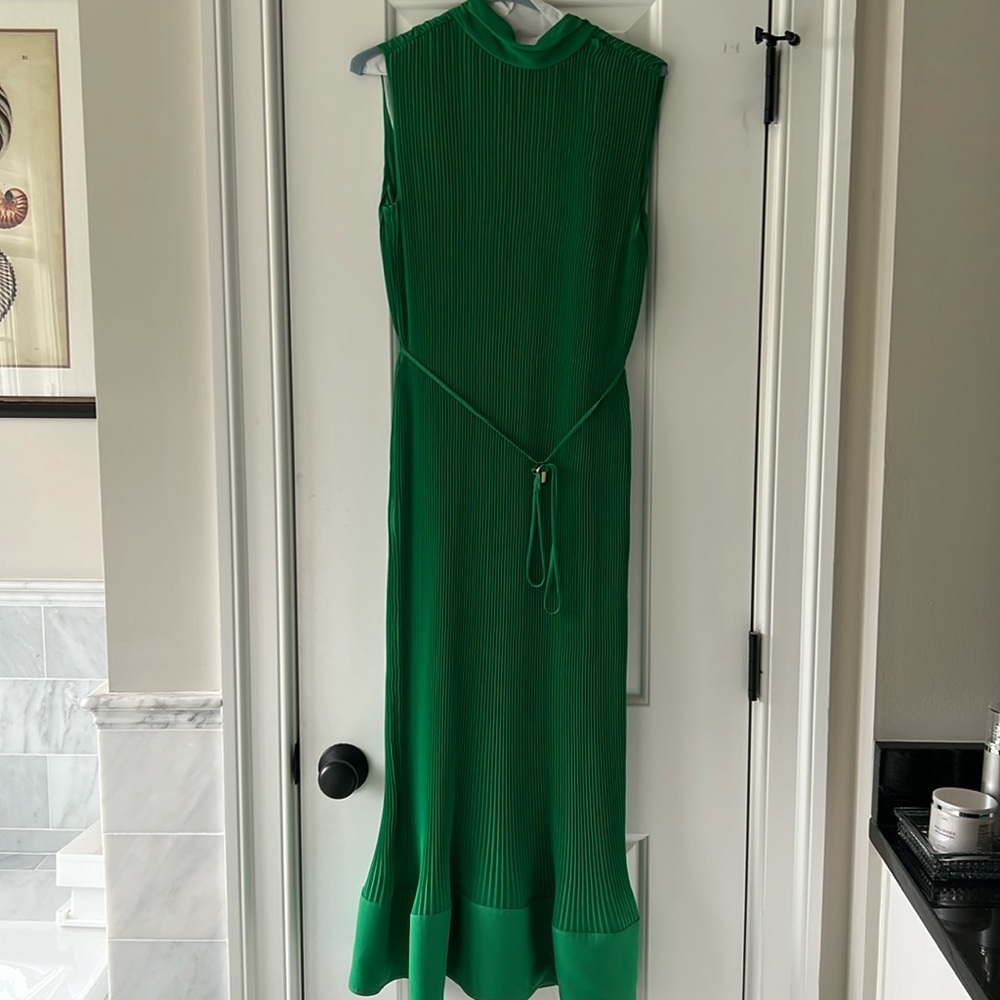 Milly Melina Solid Pleated Dress